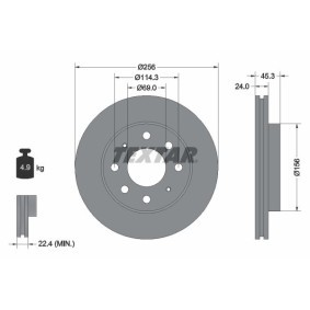 Comprar Disco de freno de TEXTAR 92103900 a bajo precio de 71,74 €