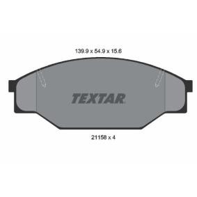 Acquista Kit pastiglie freni da TEXTAR 2115801 a buon mercato per soli 30,04 €
