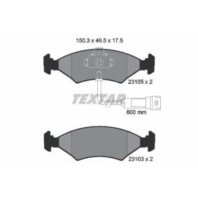 Achetez des Plaquettes de frein TEXTAR 2310501 à prix pour 31,51 €