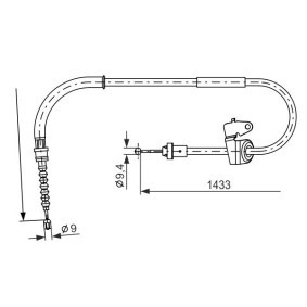 Köp Handbromsvajer av BOSCH 1 987 482 231 till det låga priset 302,14 kr