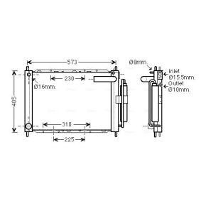 Türkontaktschalter des Herstellers AVA COOLING SYSTEMS - Originalware Artikelnummer: DNM370