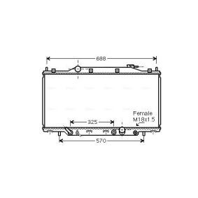 Achetez des Radiateur du moteur AVA COOLING SYSTEMS HD2244 à prix pour 204,09 €