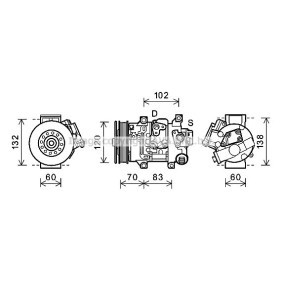 Compre Compressor, ar condicionado da AVA COOLING SYSTEMS TOK627 a um preço baixo por 770,50 €