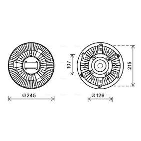 Kupplung, Kühlerlüfter von AVA COOLING SYSTEMS VLC065