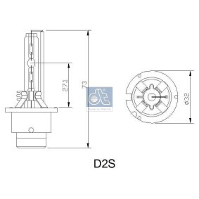 Køb Xenonlampe af DT Spare Parts 1.21595 til den lave pris 365,41 DKK