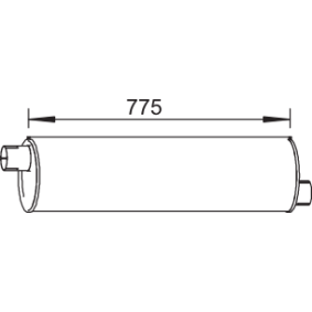 Mittel- / Endschalldämpfer 64386