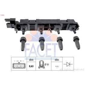 Achetez des Kit de réparation, distributeur d'allumage FACET HT.0645 à prix pour 27,13 €