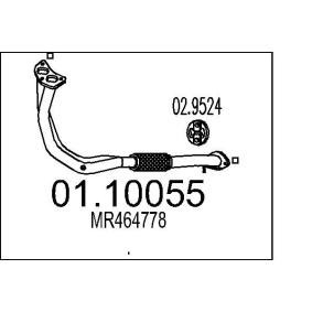 Abgasrohr 01.10055