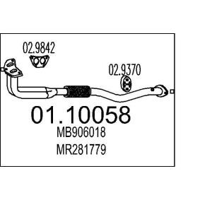 Abgasrohr 01.10058