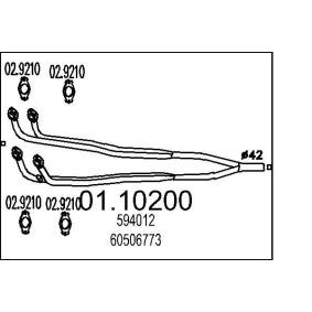 Abgasrohr 01.10200