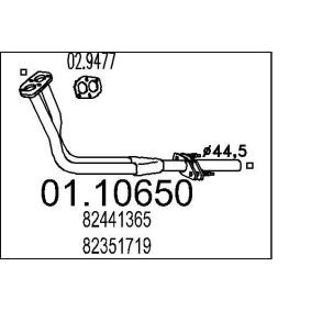 Abgasrohr 01.10650