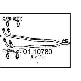 Abgasrohr 01.10780