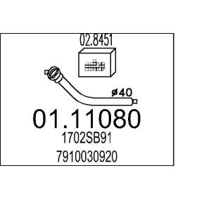 Abgasrohr 01.11080