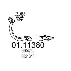 Compre Tubo de escape da MTS 01.11380 a um preço baixo por 932,66 €