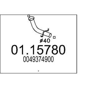 Köp Avgasrör av MTS 01.15780 till det låga priset 11492,27 kr