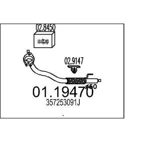 Köp Avgasrör av MTS 01.19470 till det låga priset 862,63 kr