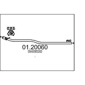 Köp Avgasrör av MTS 01.20060 till det låga priset 11492,27 kr