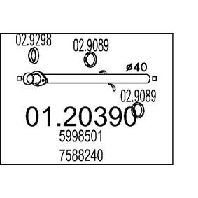 Abgasrohr 01.20390