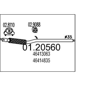 Abgasrohr 01.20560 FIAT CINQUECENTO von MTS