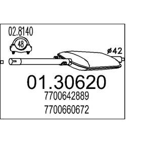 Vorschalldämpfer für RENAULT von MTS
