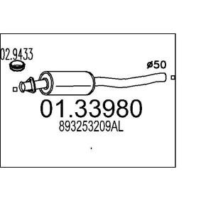 Köp Främre ljuddämpare av MTS 01.33980 till det låga priset 12433,96 kr
