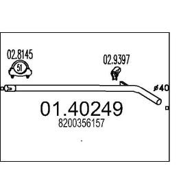 Abgasrohr 01.40249