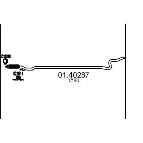 Abgasrohr 01.40287 PEUGEOT 2008 von MTS