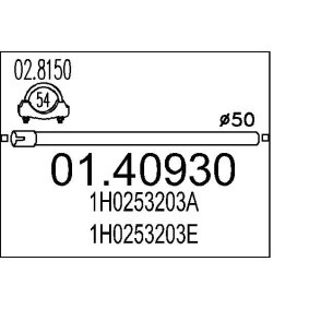 Abgasrohr 01.40930