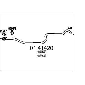 Abgasrohr 01.41420