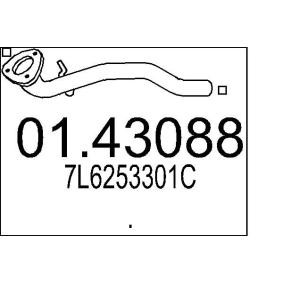 Abgasrohr 01.43088 VOLKSWAGEN TOUAREG von MTS