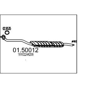 Mittelschalldämpfer 01.50012
