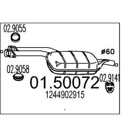 Mittelschalldämpfer 01.50072