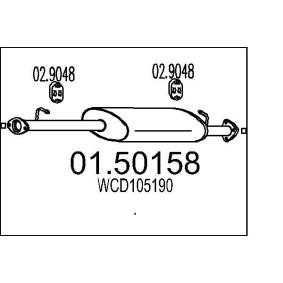 LAND ROVER Mittelschalldämpfer von MTS
