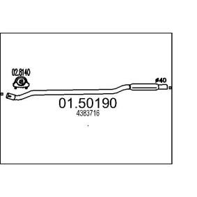 Achetez des Silencieux intermédiaire MTS 01.50190 à prix pour 53,46 €