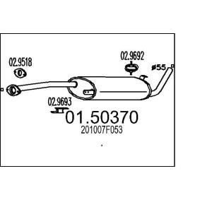 Mittelschalldämpfer 01.50370