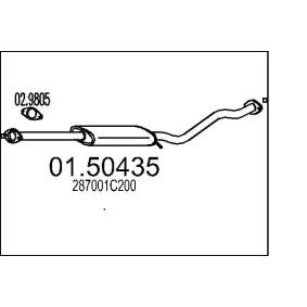 Mittelschalldämpfer 01.50435