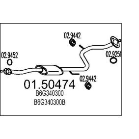 Køb Mellempotte af MTS 01.50474 til den lave pris 8081,23 DKK