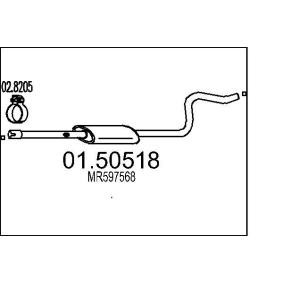 Osta Keskiäänenvaimentaja MTS:llä 01.50518 edullisesti hintaan 71,68 €