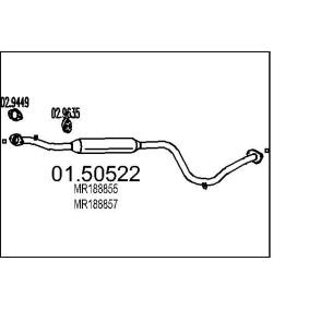 Mittelschalldämpfer 01.50522