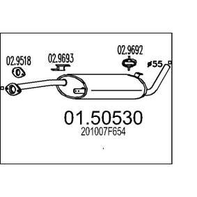 Mittelschalldämpfer 01.50530
