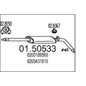 Mittelschalldämpfer 01.50533 von MTS günstig für 72,66 € online kaufen