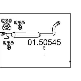 Mittelschalldämpfer 01.50545