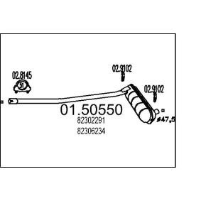 Mittelschalldämpfer 01.50550