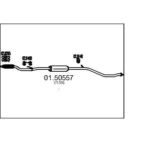 Mittelschalldämpfer von MTS 01.50557