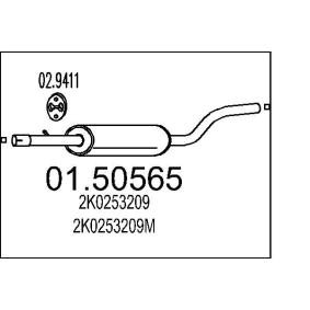 Mittelschalldämpfer 01.50565