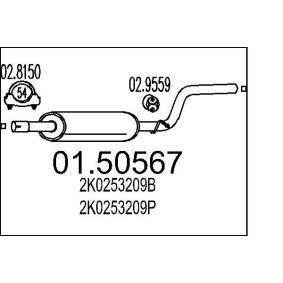 Mittelschalldämpfer 01.50567