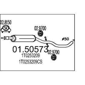 Mittelschalldämpfer von MTS 01.50573