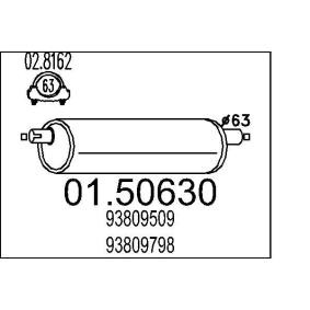 Mittelschalldämpfer 01.50630