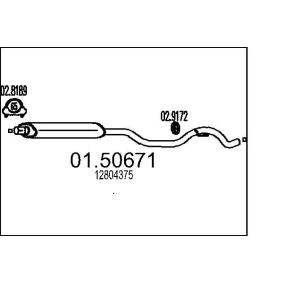 Mittelschalldämpfer von MTS 01.50671