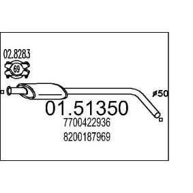 Mittelschalldämpfer 01.51350 RENAULT von MTS